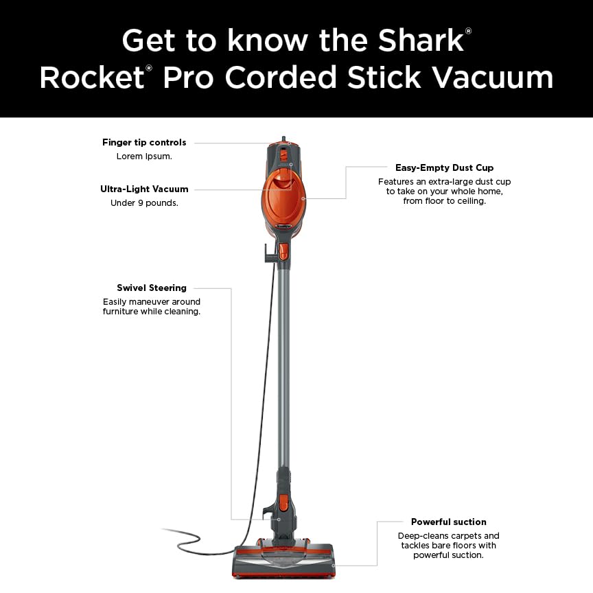 🌟 Say Goodbye to Pet Hair! 🐾 Meet the Shark Rocket Vacuum – Ultra-Light, Powerful, & Versatile! 🧹✨ Effortless Cleaning from Floors to Ceilings!