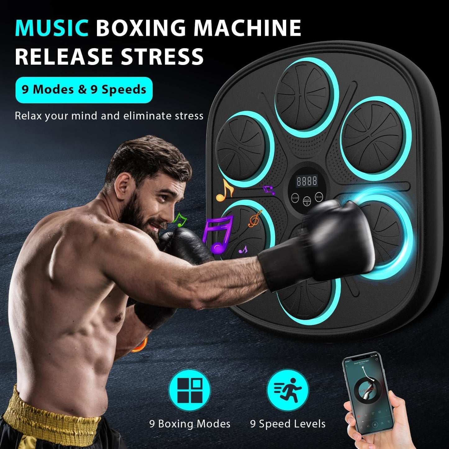 Unleash Your Inner Champion! 🥊🎶 Meet the 2024 Smart Music Boxing Machine – Train, Groove, and Elevate Your Skills!