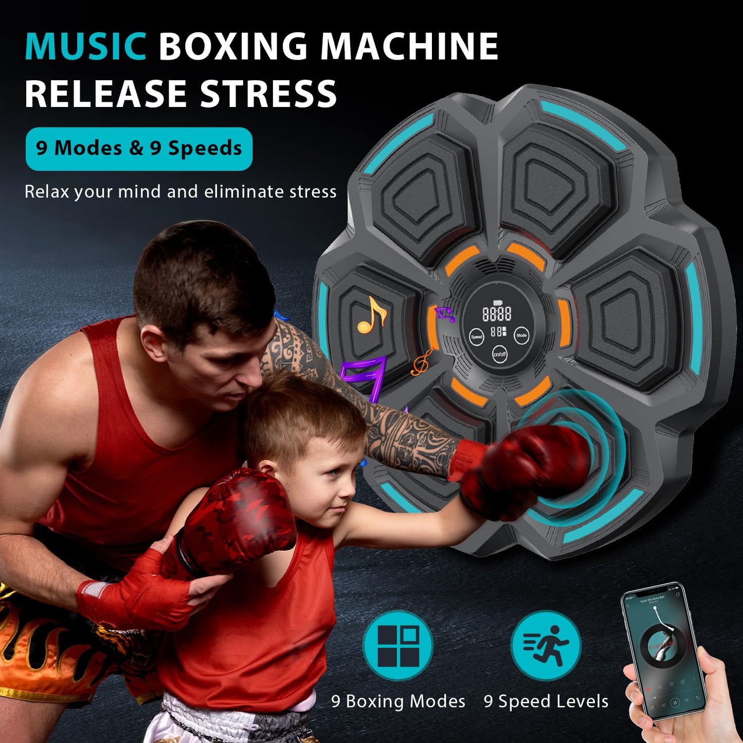 Unleash Your Inner Champion! 🥊🎶 Meet the 2024 Smart Music Boxing Machine – Train, Groove, and Elevate Your Skills!