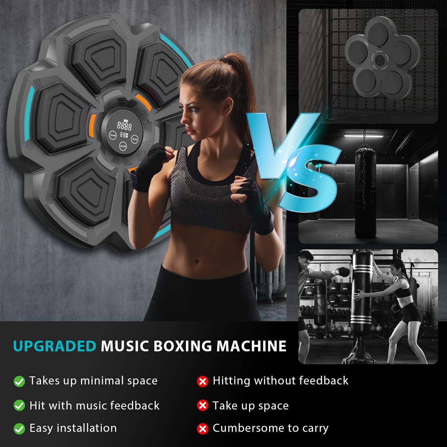 Unleash Your Inner Champion! 🥊🎶 Meet the 2024 Smart Music Boxing Machine – Train, Groove, and Elevate Your Skills!