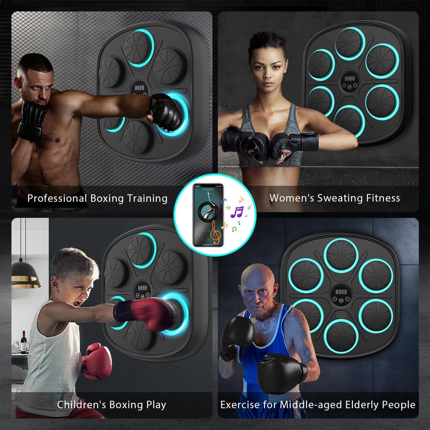 Unleash Your Inner Champion! 🥊🎶 Meet the 2024 Smart Music Boxing Machine – Train, Groove, and Elevate Your Skills!