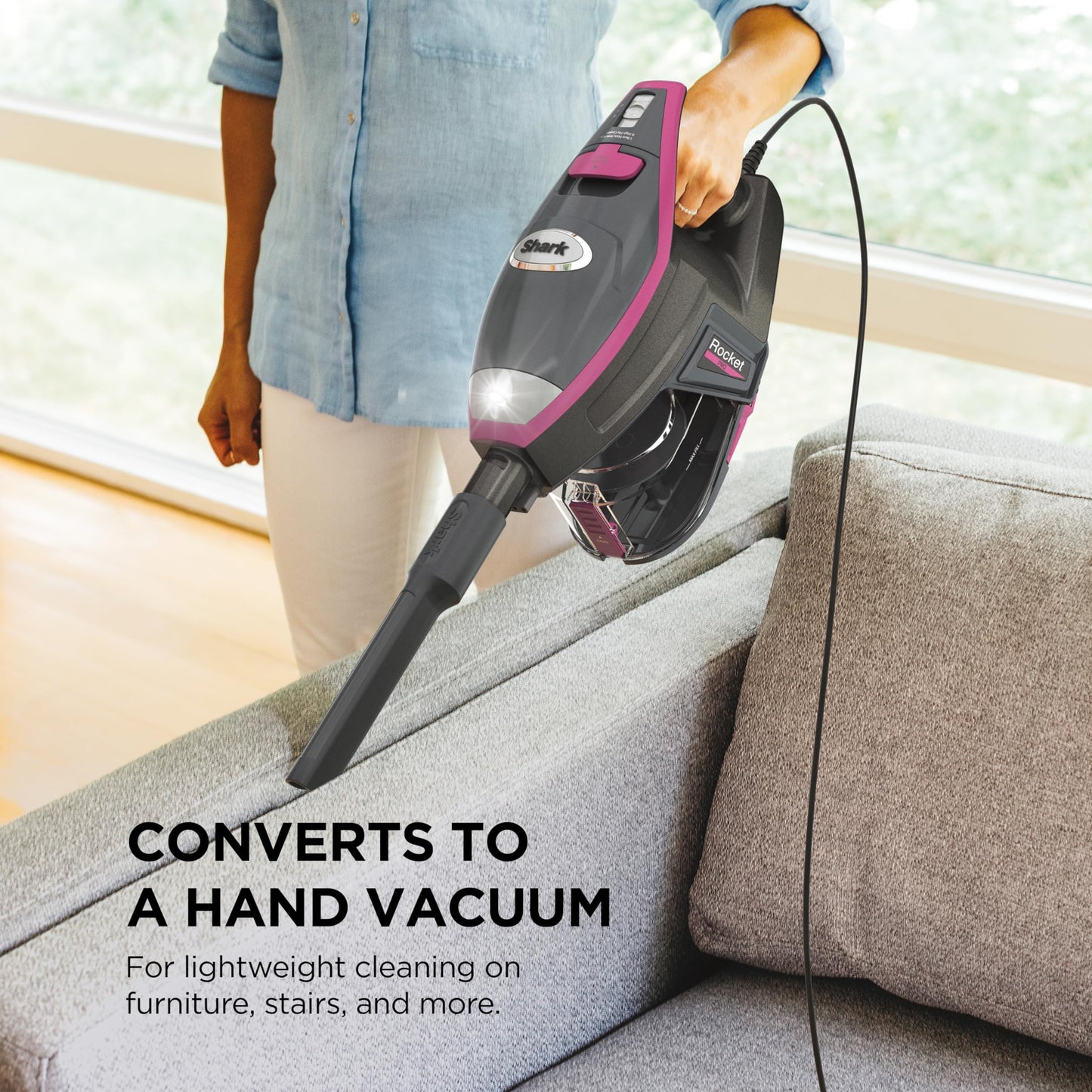 🌟 Say Goodbye to Pet Hair! 🐾 Meet the Shark Rocket Vacuum – Ultra-Light, Powerful, & Versatile! 🧹✨ Effortless Cleaning from Floors to Ceilings!